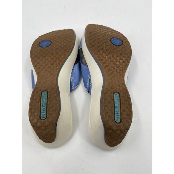 Cole Haan Blue Silver And White Sole NikeAir Wedge Buckle Size 7.5 D21967 - Picture 7 of 15